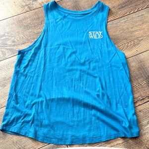 Spiritual Gangster Blue 'Stay Wild' Tank Top